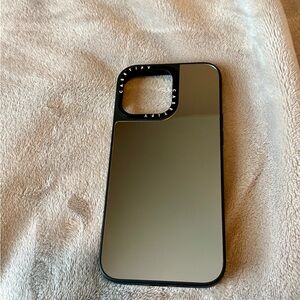 Casetify Black and Silver Mirror iPhone Case iPhone 15 Pro Max